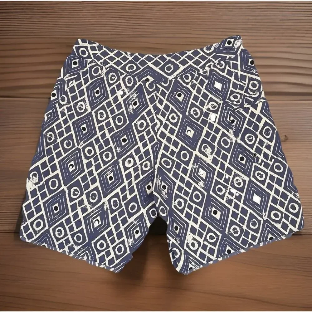 PATAGONIA-M's Paddler Swim/Board Shorts-Mens 36-Tribal/Geometric-AOP Pattern-Y2K